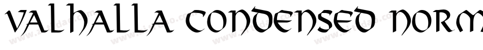 Valhalla Condensed Normal字体转换